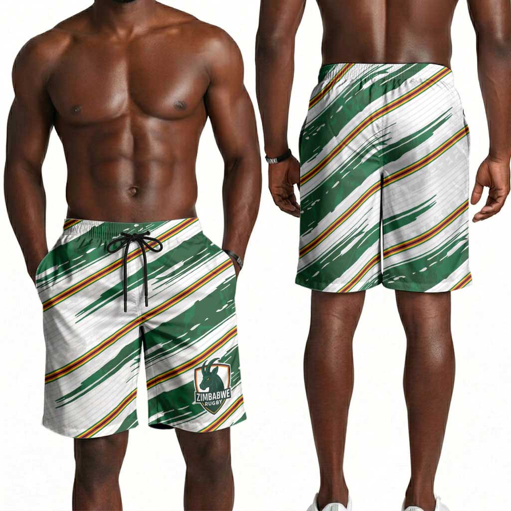 2026 Rugby Nations Series Zimbabwe Shorts for Men Great Sables Zimbabwe