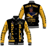 Personalized Buffalo Soldiers Baseball Jacket BSMC Club Adore Motorcycle  - African Pride