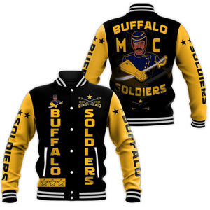 Buffalo Soldiers Baseball Jacket BSMC Club Adore Motorcycle  - African Pride