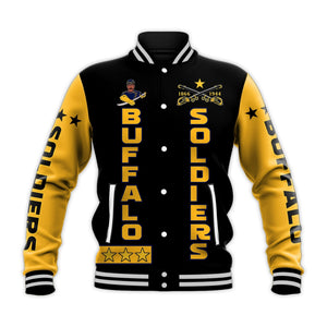 Buffalo Soldiers Baseball Jacket BSMC Club Adore Motorcycle  - African Pride