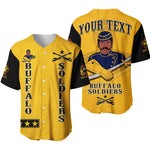 Personalized Buffalo Soldiers Baseball Jersey Motorcycle BSMC Club Ver.01  - African Pride