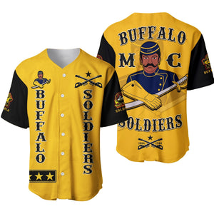 Buffalo Soldiers Baseball Jersey Motorcycle BSMC Club Ver.01  - African Pride