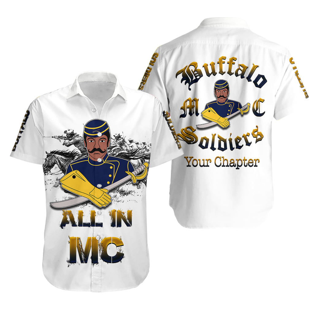 Personalized Buffalo Soldiers Hawaiian Shirt History  - African Pride