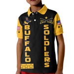 Buffalo Soldiers Polo Shirt KID BSMC Club Adore Motorcycle  - African Pride