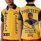 Custom Buffalo Soldiers Polo Shirt Motorcycle BSMC Club  - African Pride