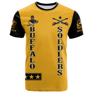 Buffalo Soldiers T Shirt Motorcycle BSMC Club  - African Pride
