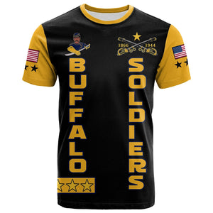 Custom Buffalo Soldiers T Shirt BSMC Club Adore Motorcycle  - African Pride