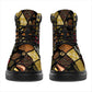 African American Quilt Inspired All Season Boots Ethnic Bohemian Rhombus Patchwork