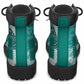 African American Quilt Inspired All Season Boots Wild Animal Skin African Turquoise Tribal Elements