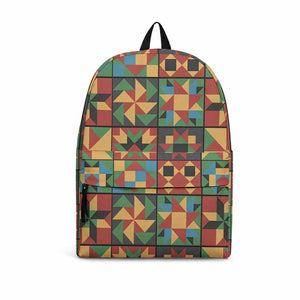 African American Quilt Inspired Backpack Freedom Quilt Symbolic Patchwork