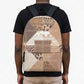 African American Quilt Inspired Backpack Wild Animal Skin African Beige Tribal Elements
