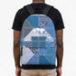 African American Quilt Inspired Backpack Wild Animal Skin African Blue Tribal Elements