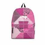African American Quilt Inspired Backpack Wild Animal Skin African Pink Tribal Elements