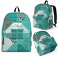 African American Quilt Inspired Backpack Wild Animal Skin African Turquoise Tribal Elements