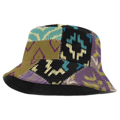 African American Quilt Inspired Bucket Hat Cultural Heritage Ethnic Quilt Pattern