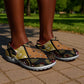 African American Quilt Inspired Clogs Shoes Ethnic Bohemian Rhombus Patchwork
