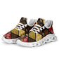 African American Quilt Inspired Clunky Sneakers Ethnic Bohemian Rhombus Patchwork