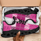 African American Quilt Inspired Clunky Sneakers Wild Animal Skin African Pink Tribal Elements