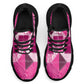 African American Quilt Inspired Clunky Sneakers Wild Animal Skin African Pink Tribal Elements