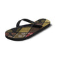 African American Quilt Inspired Flip Flops Ethnic Bohemian Rhombus Patchwork