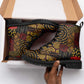 African American Quilt Inspired Leather Boots Earth Tone African Patchwork Motif