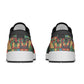 African American Quilt Inspired Low Sneakers Freedom Quilt Symbolic Patchwork