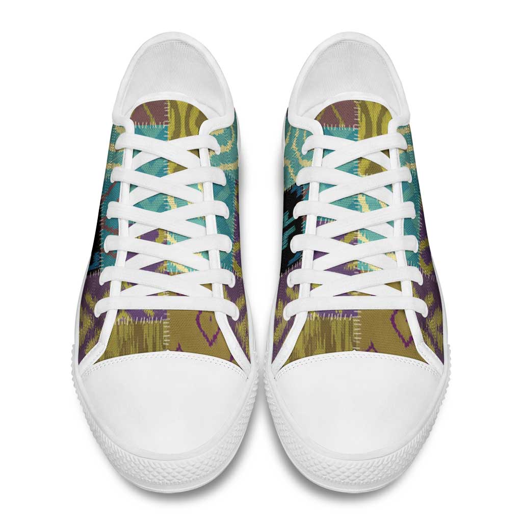 African American Quilt Inspired Low Top Shoes Cultural Heritage Ethnic Quilt Pattern