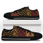 African American Quilt Inspired Low Top Shoes Earth Tone African Patchwork Motif