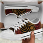 African American Quilt Inspired Low Top Shoes Earth Tone African Patchwork Motif