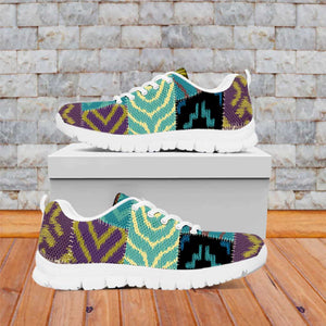 African American Quilt Inspired Sneakers Cultural Heritage Ethnic Quilt Pattern