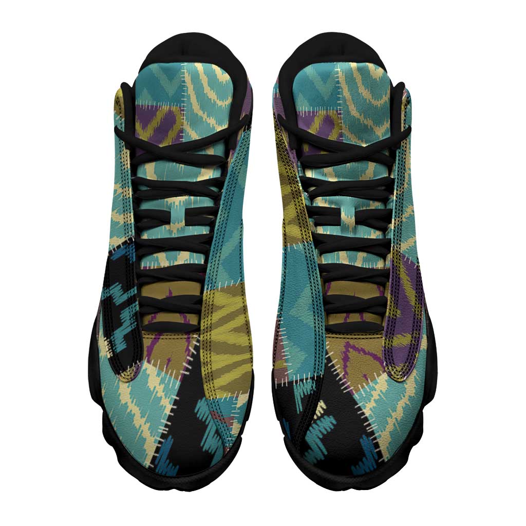 African American Quilt Inspired Sneakers J13 Cultural Heritage Ethnic Quilt Pattern