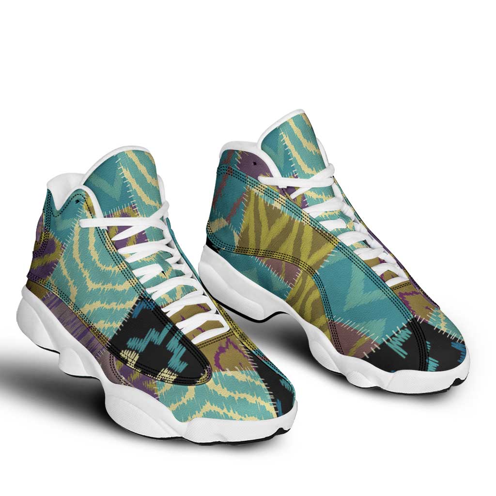 African American Quilt Inspired Sneakers J13 Cultural Heritage Ethnic Quilt Pattern
