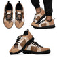 African American Quilt Inspired Sneakers Wild Animal Skin African Beige Tribal Elements