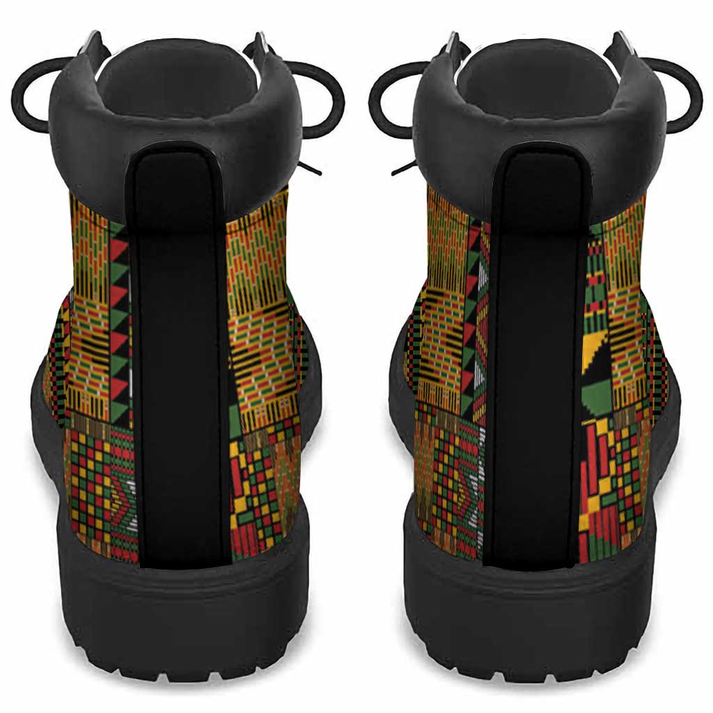 African American Quilt Kente Fusion All Season Boots Version 1