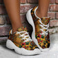 African American Quilt Kente Fusion Chunky Sneakers Version 1