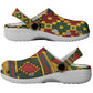 African American Quilt Kente Fusion Clogs Shoes Version 2