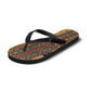 African American Quilt Kente Fusion Flip Flops Version 1