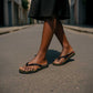 African American Quilt Kente Fusion Flip Flops Version 2