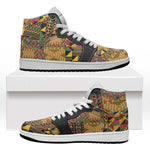 African American Quilt Kente Fusion High Sneakers AJ1 Version 1