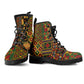 African American Quilt Kente Fusion Leather Boots Version 2