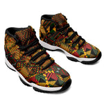 African American Quilt Kente Fusion Sneakers J11 Version 1
