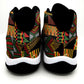 African American Quilt Kente Fusion Sneakers J11 Version 2