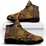 African American Quilt Kente Fusion Sneakers J13 Version 1