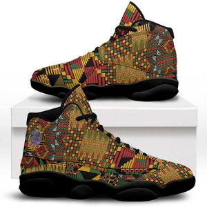 African American Quilt Kente Fusion Sneakers J13 Version 1