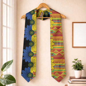 African Ethnic Kitenge Ankara Style Graduation Stole