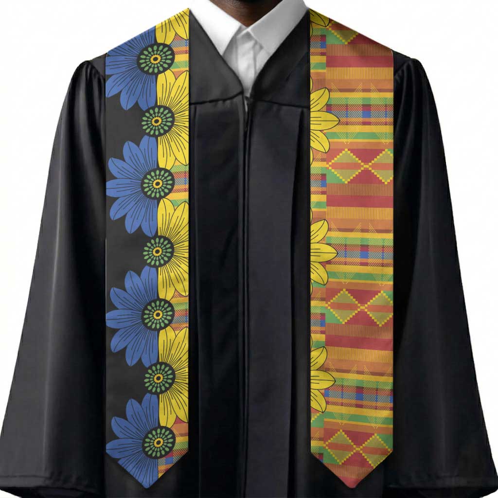 African Ethnic Kitenge Ankara Style Graduation Stole