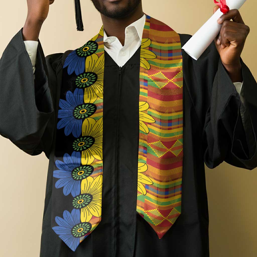African Ethnic Kitenge Ankara Style Graduation Stole