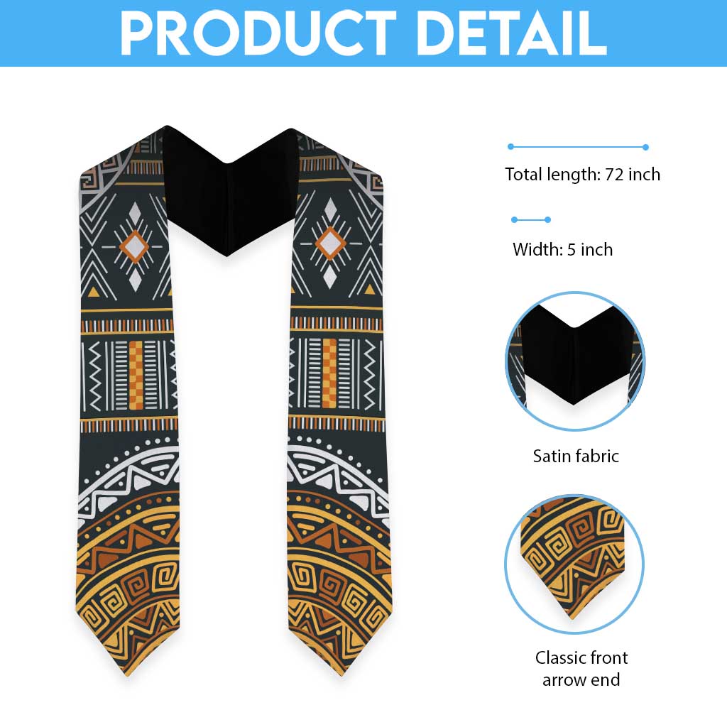 African Ethnic Native Pattern Graduation Stole