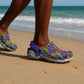 African Fathia Fata Nkrumah Kente Pattern Clogs Shoes - African Pride