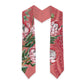 African King Proteas Dashiki Motif Graduation Stole Peach Style